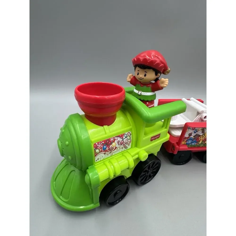 Vintage Little People Musical Christmas Train Fisher-Price Tested & Working